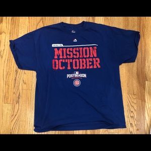 🍁 3/$20 Men's XL Postseason Chicago Cubs T-shirt